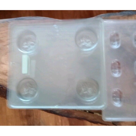11 Piece Lot Of Clear Plastic Molds For Candy Crafts Soap GUC - Picture 3 of 5